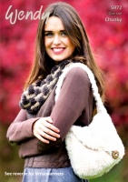 Knitting Pattern - Wendy 5972 - Eider Chunky - Cowl, Bag & Wrist Warmers